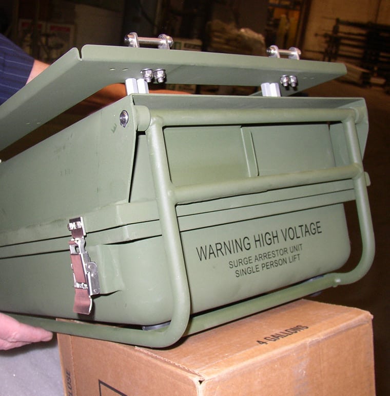 TM-Work-Finishing-CRAC-Painted-Army-Enclosure - TrimMaster